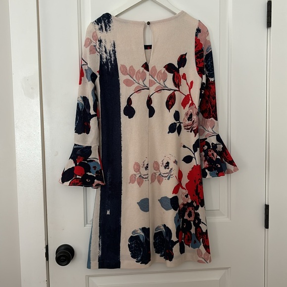 Floral fully lined sweater dress - Picture 2 of 6